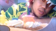 ASMR EATING SOUNDS - CHOCOLATE AND PEACH BIRTHDAY CAKE │DEDICATED TO RIPPSTARR