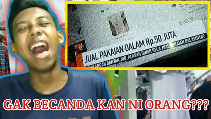 VIRALL Celana Dalam 50 Juta? || EMANG LAKU? #MemeIndonesia