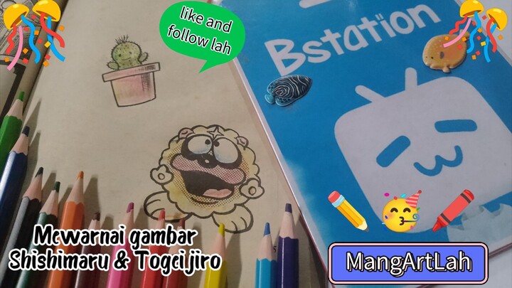 Mewarnai gambar Shishimaru & Togeijiro
