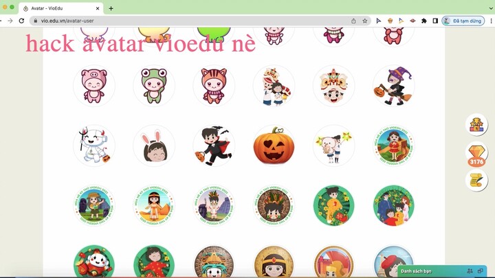 Hack avatar vioedu