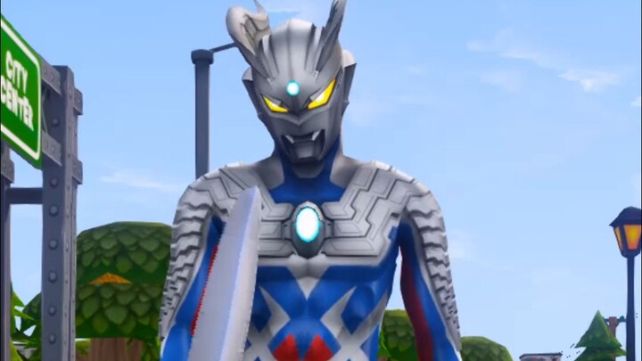 Robot menjaga gerbang Kerajaan Cahaya#Ultraman#Zero Ultraman#Kartun anak Ultraman#Pesta Pelajar