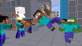 Monster School : ALL OF US ARE DEAD | ZOMBIE APOCALYPSE CHALLENGE - Minecraft Animation