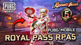 ROYAL PASS RPA5 Radiant Bloom on HDR HD 90FPS 🤩 PUBG MOBILE 3.0 PC Emulator Gameloop (2024)