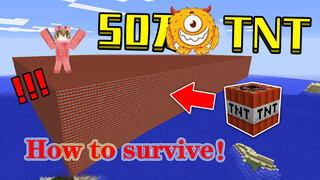 [Game]Minecraft: setting off 5 hundred thousands of TNT and survive!