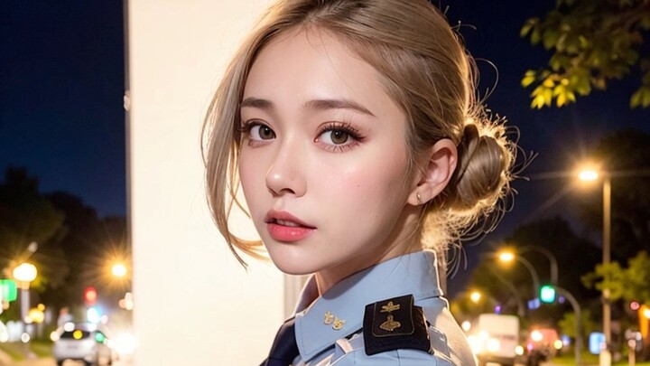 【Hội họa AI】Nữ cảnh sát AI