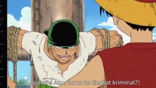 Awal pertemuan Luffy dan Zoro