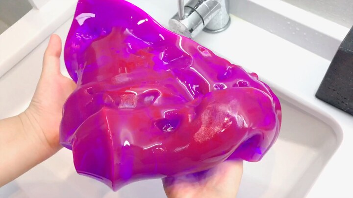 Inedible konnyaku tofu? Play Slime Purple Night at the sink