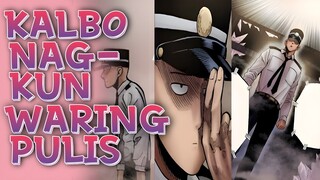 Kalbo nagkunwaring pulis para tulongan ang mga pulis | one punch man tagalog