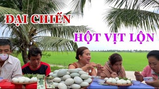 Đại Chiến " Người Đẹp Và Hai Thùng Phi - Đấu Với Hai Cục Than Hầm ( 40 Trứng Hột Vịt Lộn | ATĐQ 145