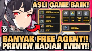 BANYAK FREE AGENT & GACHA!! Preview Event & Reward Awal Rilis!! 🤔 | Zenless Zone Zero
