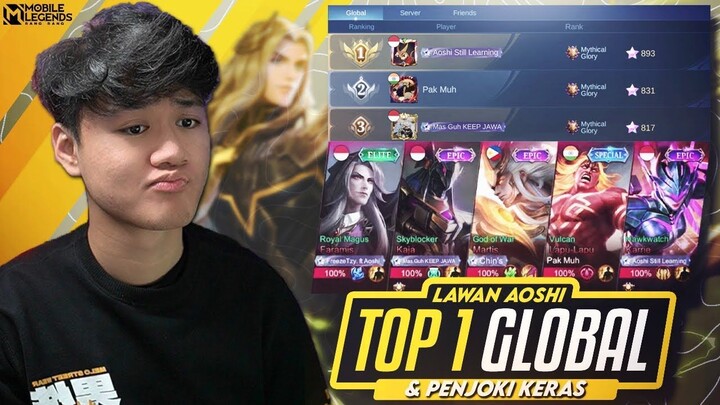 LANCELOT JEJE LAWAN TOP 1 GLOBAL AOSHI & PARTY PENJOKI KERAS ! GAME KERAS - Mobi