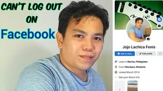 Why Can't Log Out On Facebook