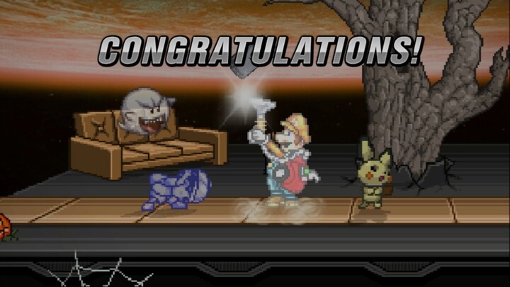 Super Smash Flash 2 - All Star Mode with Luigi (Easy)