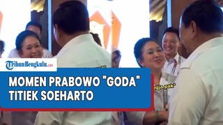 Momen Prabowo Tertangkap Kamera "Goda" Titiek Soeharto Saat Diklat Anggota DRP dari Gerindra