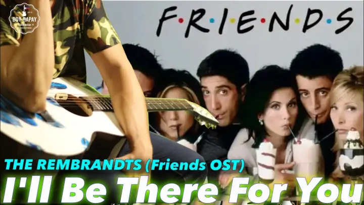 Ill Be There For You FRIENDS OST The Rembrandts Instrumental guitar karaoke cover with lyrics