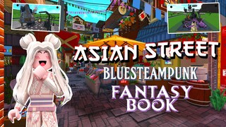 Asian Market, Steampunk & Fantasy Book Build (Bloxburg Tour)