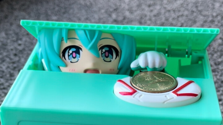 miku piggy bank big satisfaction desu～
