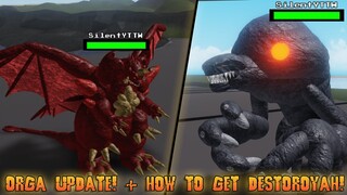HOW TO GET DESTOROYAH IN KAIJU WORLD + ORGA UPDATE! | Roblox Kaiju World!