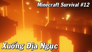 NOOB Xuống Địa Ngục Tìm Kim Cương - Minecraft Survival #12