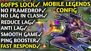 FIX LAG MOBILE LEGENDS | CONFIG ML 60 FPS SUPER SMOOTHLY | MLBB | GAMERDOES