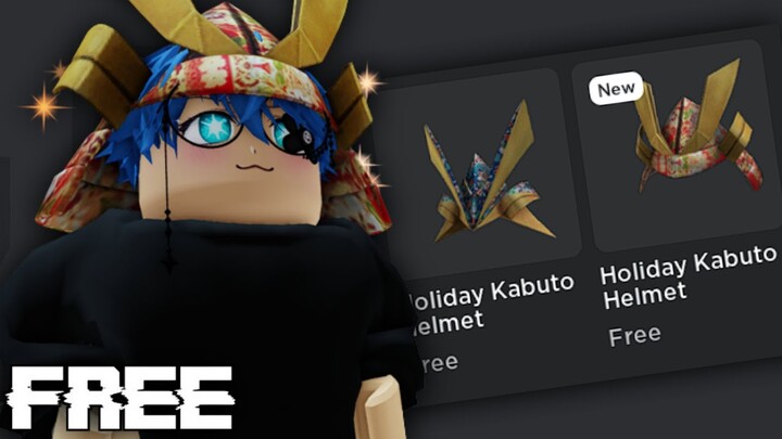 BURUAN CLAIM! 2 ITEM GRATIS Holiday Kabuto Helmet DI ROBLOX!!