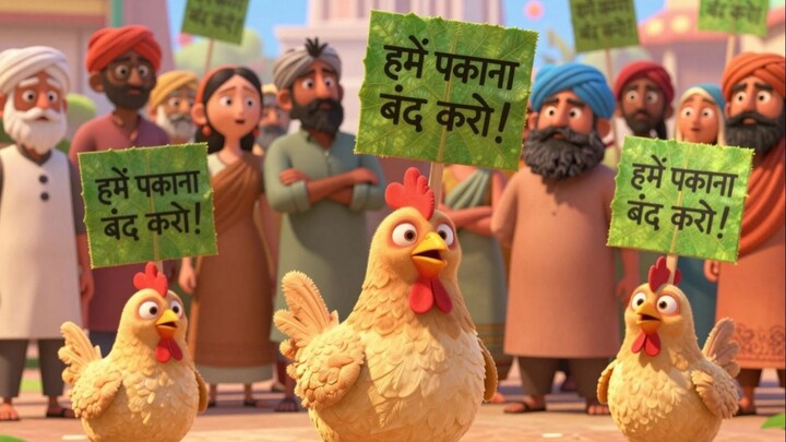 CHICKENS vs HUMANS: THE GREAT EGG BOYCOTT — A PIXAR-STYLE ANIMATED TALE