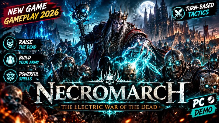 NecroMarch Gameplay 2026 – Dark Fantasy Turn-Based Tactical RPG | PC