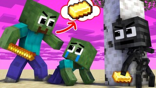 Monster School : ZOMBIE SCHOOL VS WITHER BLACK - Sad Love Story - Minecraft Animation