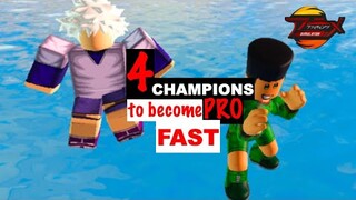 4 Champions YOU MUST HAVE to become PRO FAST in Roblox Anime Fighting Simulator