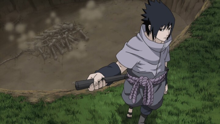 A must-see in Naruto, the second pillar plays with a sword