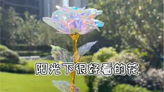 “今天给她买了花”