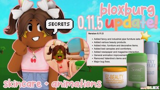 NEW BLOXBURG UPDATE! SKINCARE, MAKEUP & More *0.11.5 SECRETS* Roblox