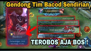 BEGINI CARA GENDONG TIM BACOD PAKE HAYABUSA ! Mobile Legends !