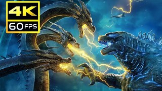 【4K 60FPS】Bộ sưu tập chiến đấu với quái vật siêu cháy Godzilla 2