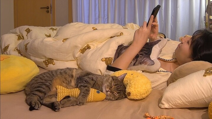Xinbao fell asleep from playing too hard～