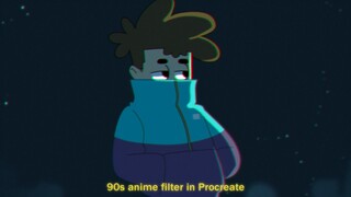 How to Make a 90s Anime Filter in Procreate