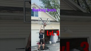 Dunking levels pt.1 #trending #cool #basketball #dunk