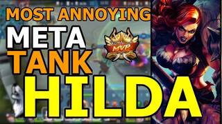 GANK NON STOP WITH HILDA THE MOST ANNOYING TANK THIS PATCH