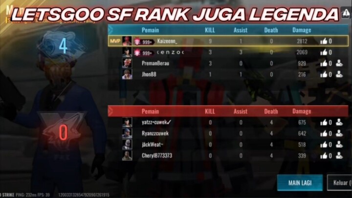 Akhirnya SF Rank Sampai ke Legenda - Blood Strike Gameplay
