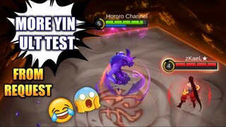 YIN ULT CAN SAVE YOU test | MOBILE LEGENDS