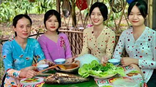 Cá Lóc Nướng Cuốn Bánh Tráng Ăn Cùng Mắm Nêm Khóm Thơm Ngon Đậm Đà | NĐMT#127