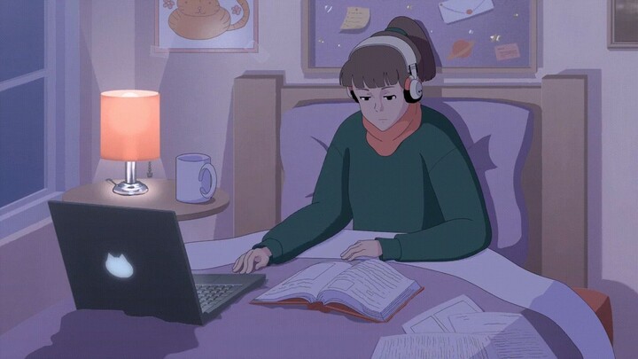 12 A.M Study Session 📚 [𝒍𝒐𝒇𝒊 𝒉𝒊𝒑 𝒉𝒐𝒑 / 𝒄𝒉𝒊𝒍𝒍 𝒃𝒆𝒂𝒕𝒔]