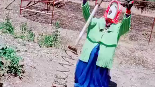 It turns out that scarecrows can really scare birds away