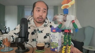 ASMR COFFEE AND MILK + CREATING DRESS & AIR TRACING WOODEN MANNEQUIN