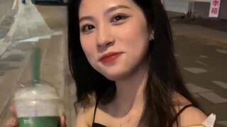 This woman would say absolutely anything just to get her hands on a burger and bubble tea!