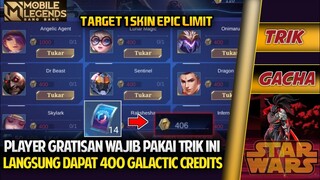 2 SKIN EPIC LIMITED SEKALIGUS | TRIK GACHA STARWARS MENGGUNAKAN SATU SATU DAPAT 400 GALACTIC CREDITS