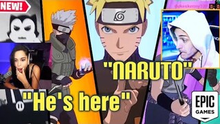 STREAMERS REACT TO Fortnite X Naruto Shippuden TRAILER!