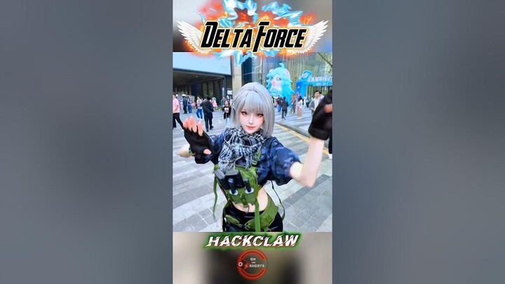 Hackclaw Cute Dance On Public Roads  Delta Force Cosplay #shorts