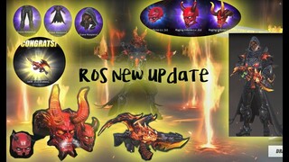 ROS SPENDING DIAMONDS EVIL DRAKE AKM RAGING INFERNO HELMET SET GRAVE KEEPER (ROS UPDATE)