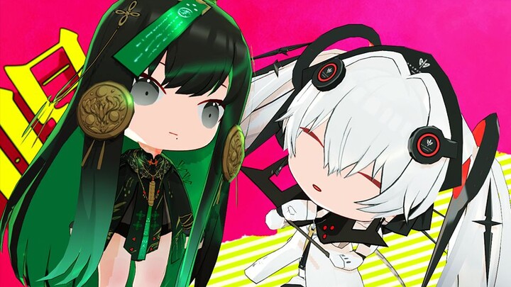 [Q version of the battle of twins] Sister Qu Luna and sister are so cool~